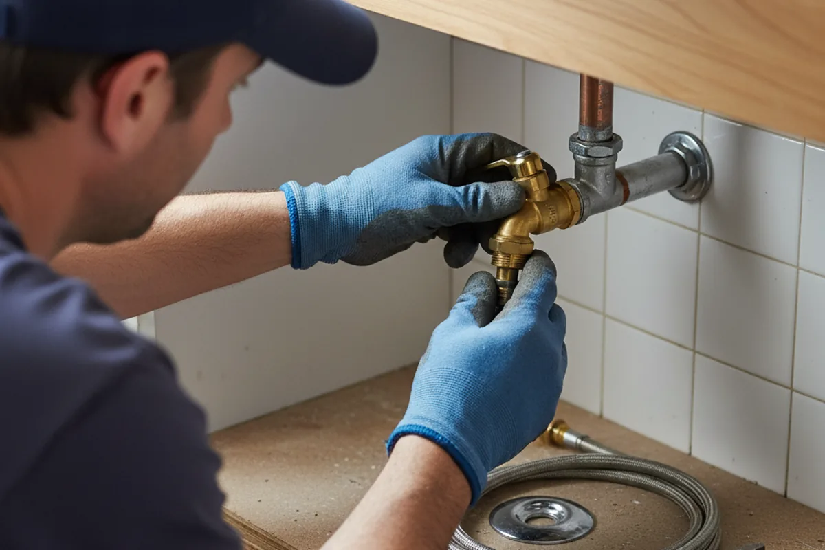 Shutoff valve and fitting work during Faucet and Fixture Repair in Willow Hill